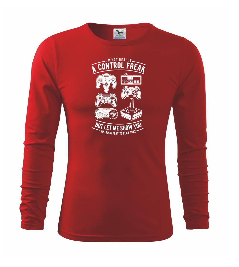 Tričká pre ajťákov - A Control Freak - Tričko detské Long Sleeve