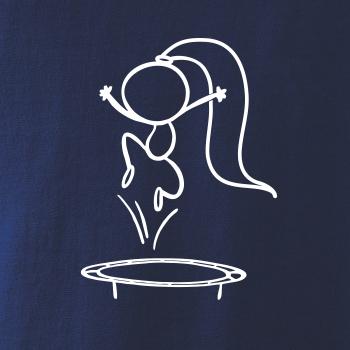 Skákajúci dievčatko