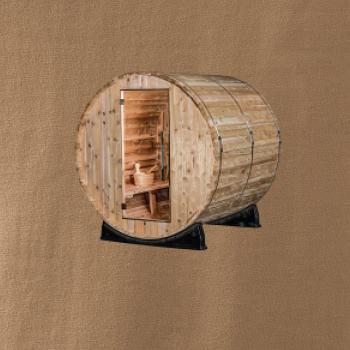 Vonkajšia sauna z boku Vonkajšia sauna z boku