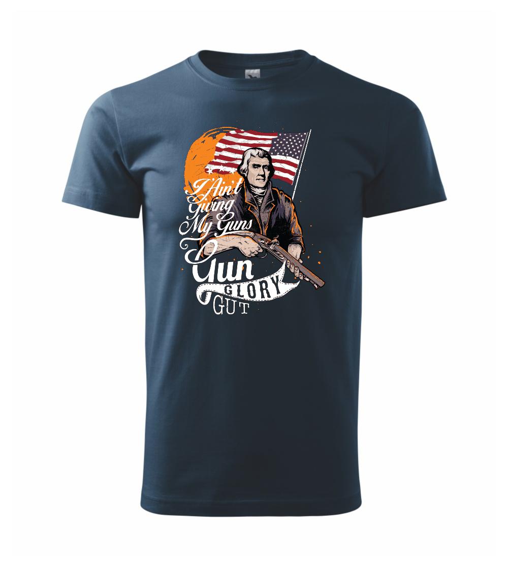Gun Glory Gut - Klasické pánske tričko vyššej gramáže
