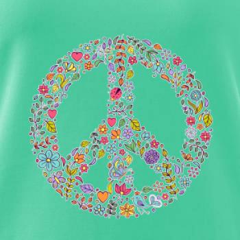 Peace symbol lístečky