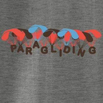 Paragliding nápis s padáky
