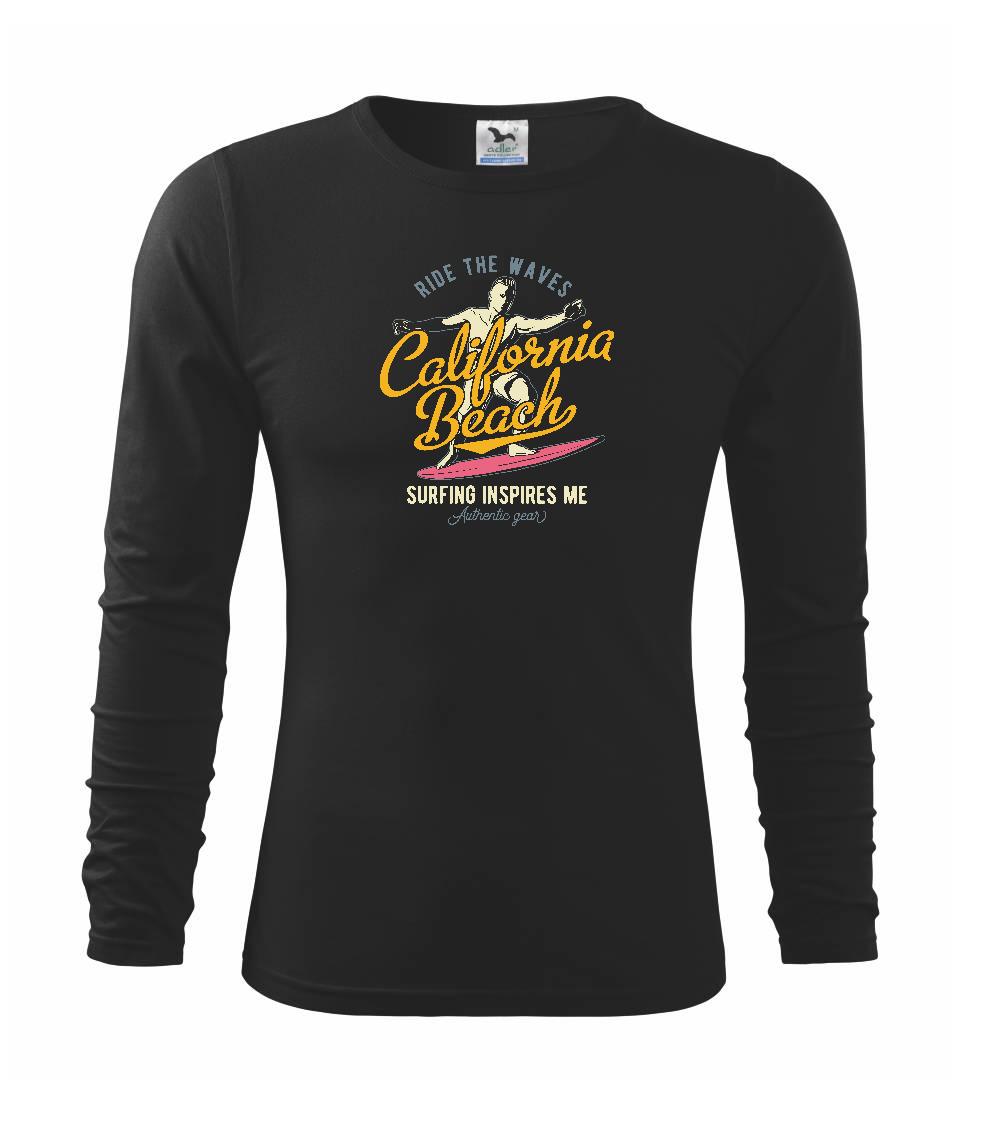 Surferske tričká - Authentic gear ride the waves - Tričko detské Long Sleeve
