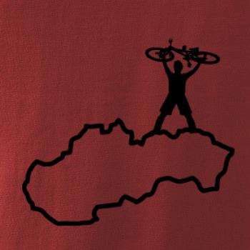 Mapa SK - cyklista na prsiach