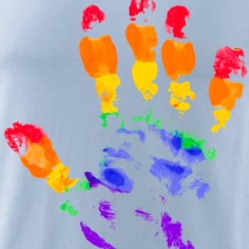 LGBT hand print LGBT hand print