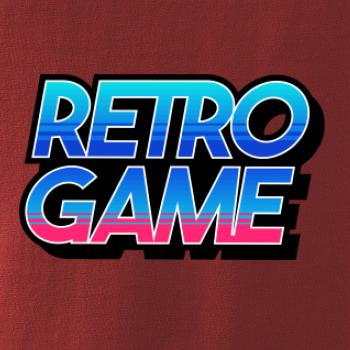 Retro game nápis farebný