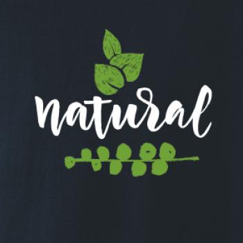 Natural - nápis v listech
