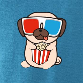 Mops a 3D okuliare