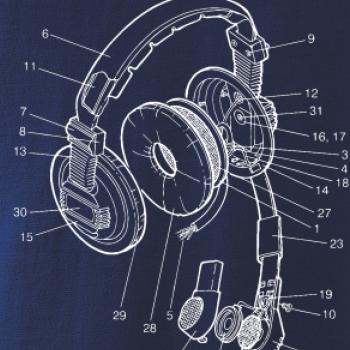 Nákres slúchadlo pre pilota