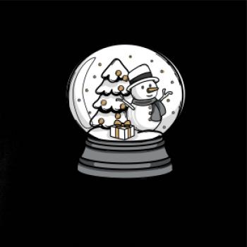 Sněhová koule se sněhulákem