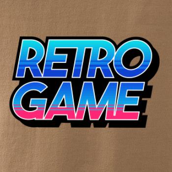 Retro game nápis farebný Retro game nápis farebný