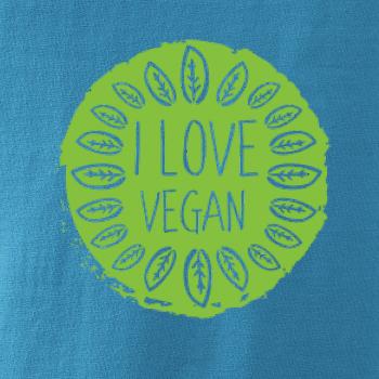 I love vegan v kruhu