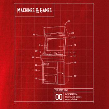 Nákres herní automat zepředu