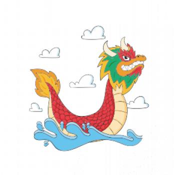 Dračia loď kreslená