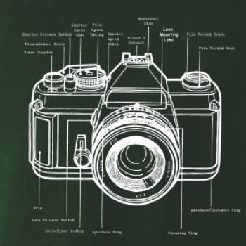 Nákres starý fotoaparát Nákres starý fotoaparát