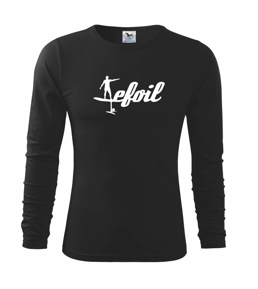 Ostatné športy - Efoil logo písacie - Tričko detské Long Sleeve