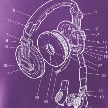 Nákres slúchadlo pre pilota
