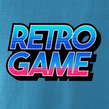Retro game nápis farebný