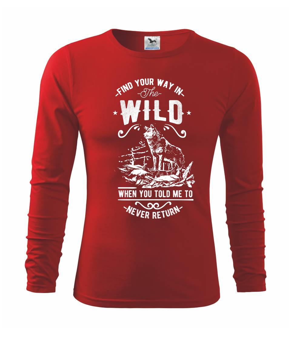 Tričká so zvieratami - Find Your Way in the Wild - Tričko detské Long Sleeve