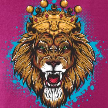 Lev kreslený s korunou