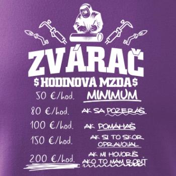 Hodinová mzda zvárač Hodinová mzda zvárač