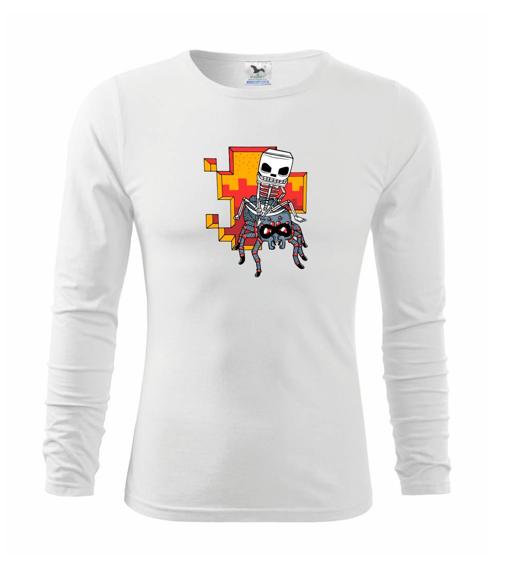 Tričká pre ajťákov - Minemania (Pecka design) - Tričko s dlhým rukávom FIT-T long sleeve