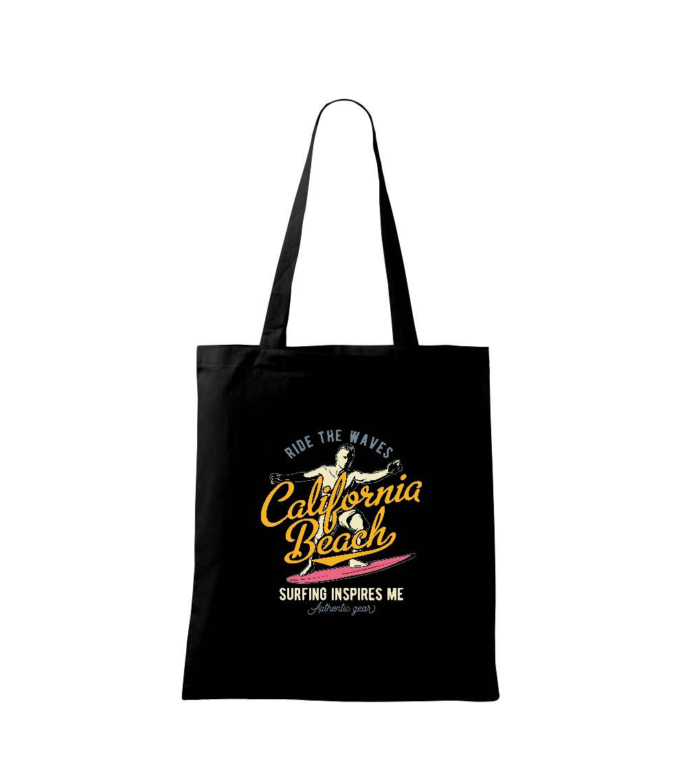 Surferske tričká - Authentic gear ride the waves - Taška bavlnená