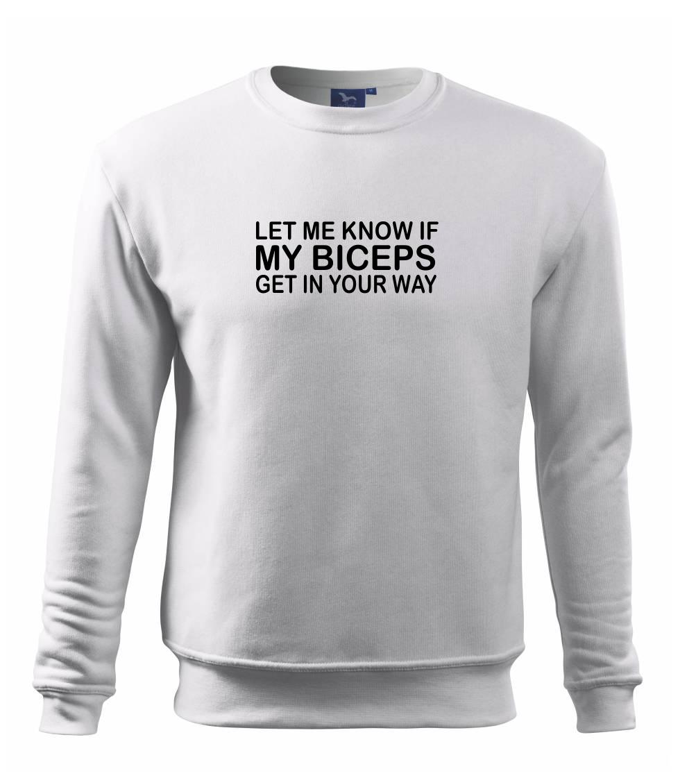 Posilňovani - Biceps - svaly v ceste - Mikina Essential detská