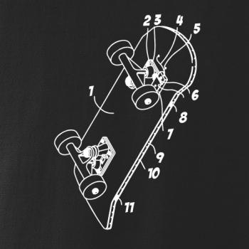 Skateboard nákres dosky