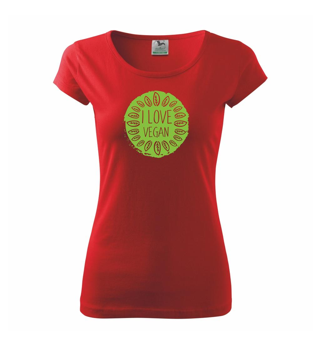 I love vegan v kruhu