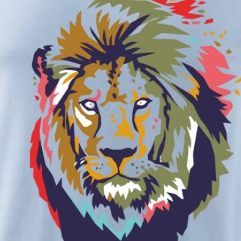 Hlava leva kreslená jednoduchá Hlava leva kreslená jednoduchá