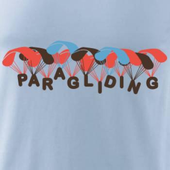 Paragliding nápis s padáky