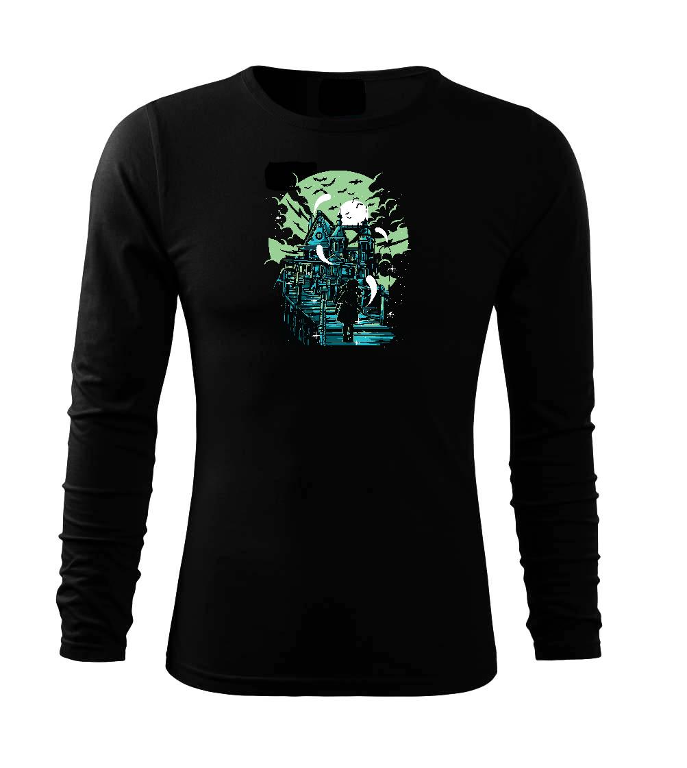 Grafické tričká - Haunted House - Tričko s dlhým rukávom FIT-T long sleeve