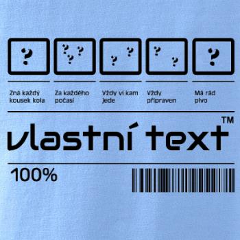 Čiarový kód - Vlastný text