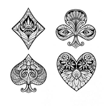 Poker symboly abstraktné