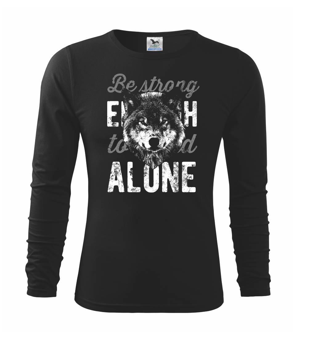 Tričká s vlkom - Wolf alone - Tričko detské Long Sleeve