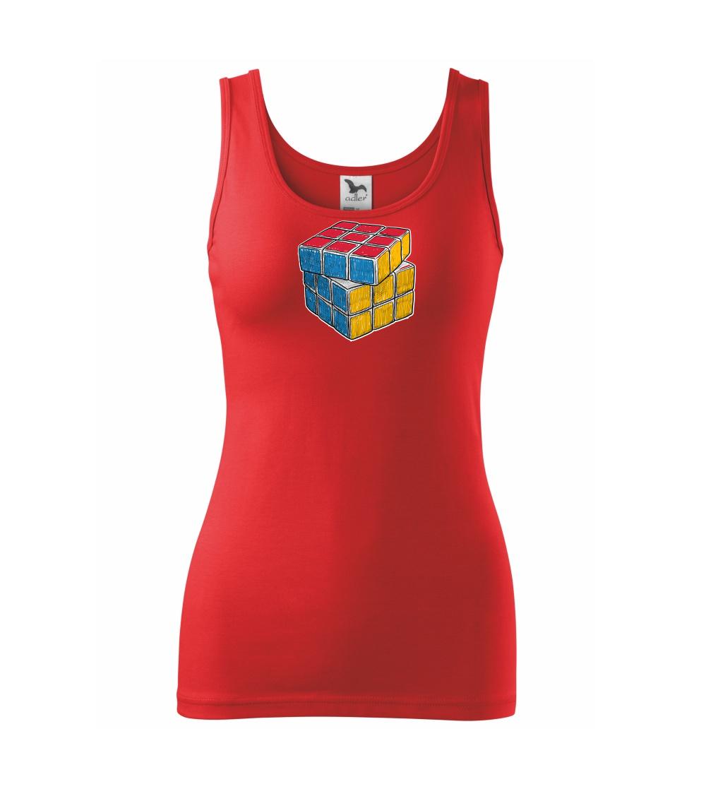 Rubikova kocka kreslená Rubikova kocka kreslená