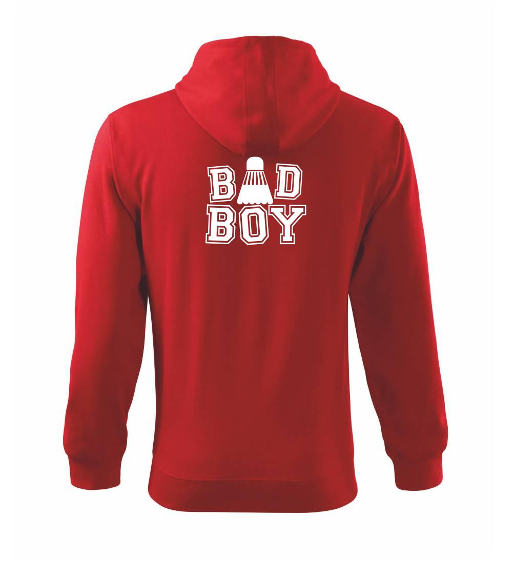 Tričká na bedminton - Badminton Bad Boy - Mikina s kapucňou na zips trendy zipper