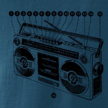 Nákres starý magnetofón