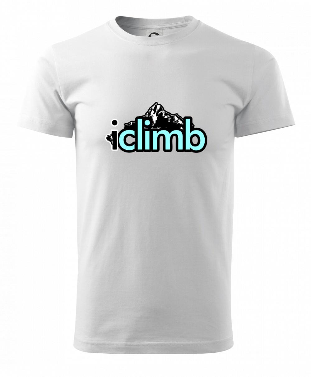 Trička pro horolezcov - Iclimb - Klasické pánske tričko vyššej gramáže