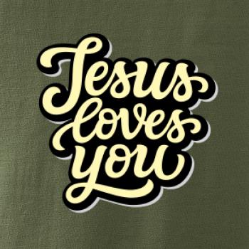 Jesus loves you - písané písmo