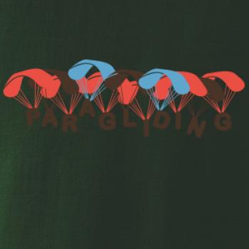 Paragliding nápis s padáky Paragliding nápis s padáky