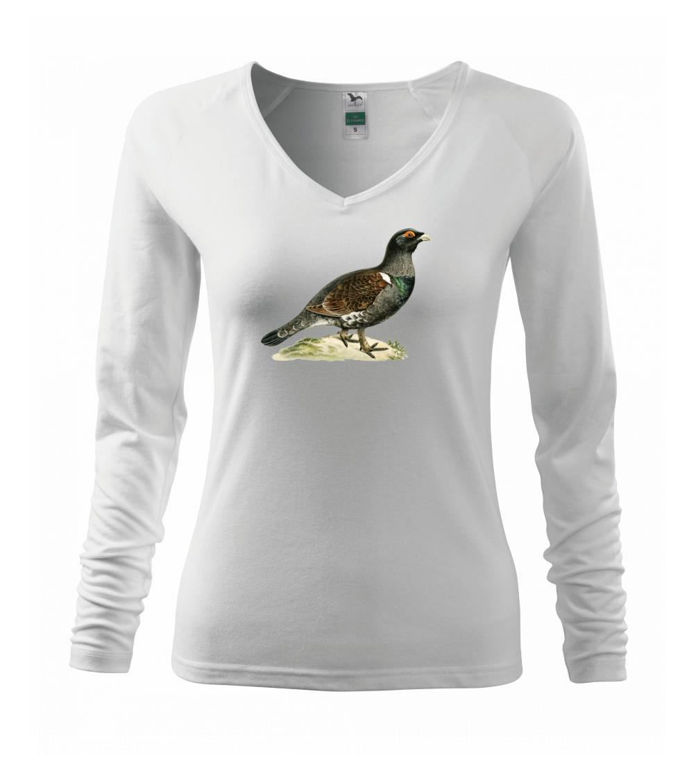 Tričká so zvieratami - Hlucháň kresba - Tričko dámske Elegance