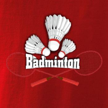 Bedminton - nápis s košíkmi