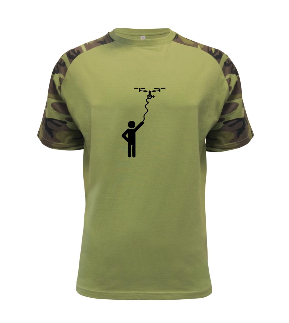 Tričká pre modelára - Dron na kábli - Raglan Military
