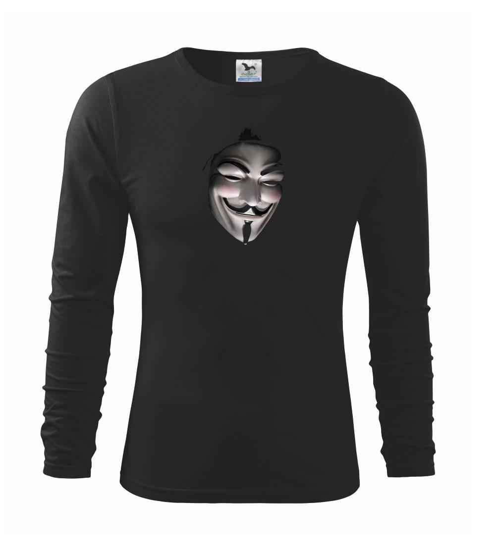 Fawkes maska - Tričko detské Long Sleeve