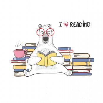 I love reading medveď