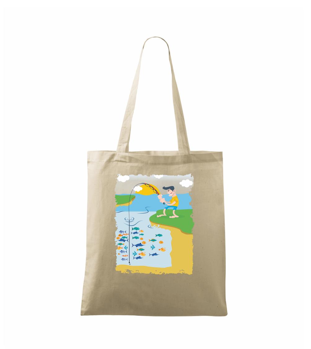 Rybár, ktorý má smolu farebný