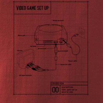 Nákres TV video hra guľatá