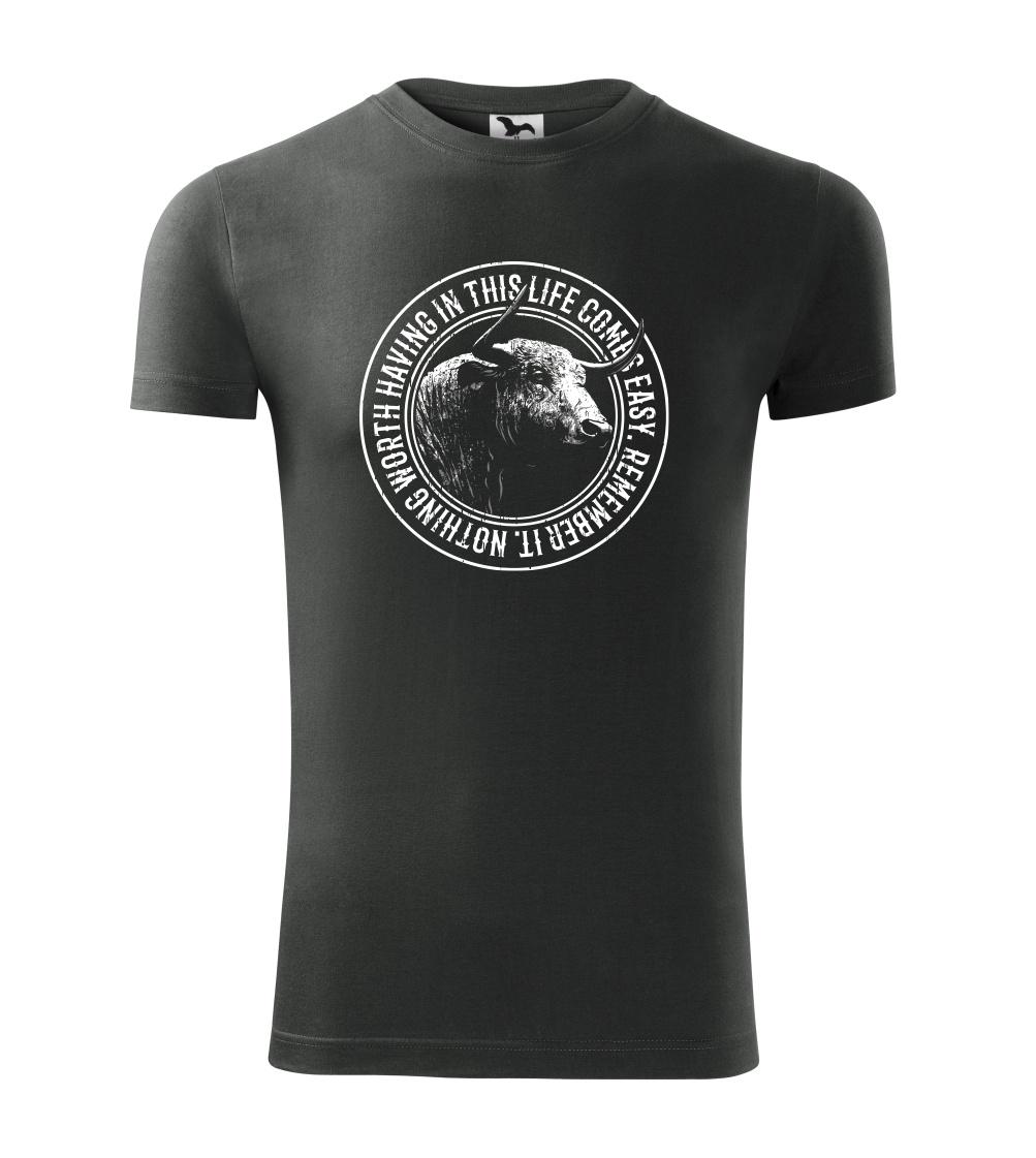 Tričká so zvieratami - Buffalo worth - Viper FIT - Pánske zúžené tričko